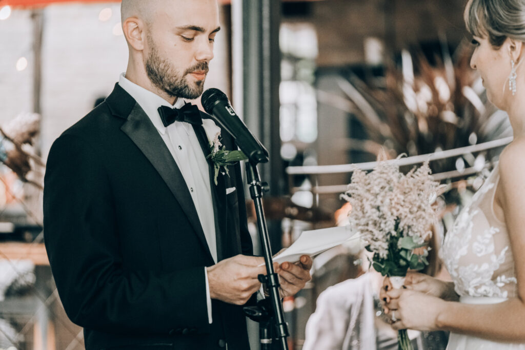 Wedding Ceremony at Aster Cafe, River Room, St